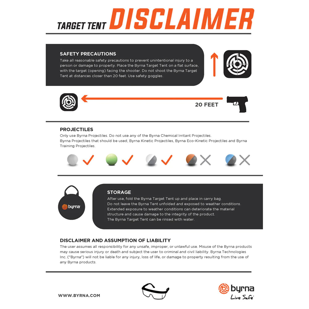 BYRNA FOLDABLE TARGET TRAP